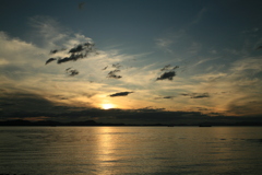 今日も日が暮れる