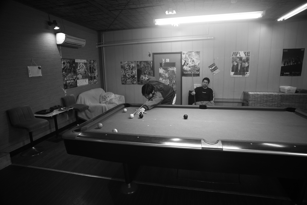 土曜のビリヤード