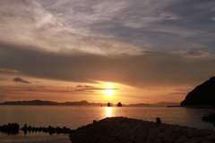 瀬戸内海夕景
