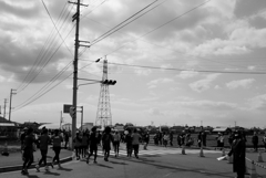 愛媛マラソン　モノクロ　１０