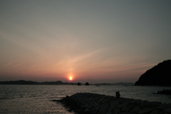 今日も日が暮れる