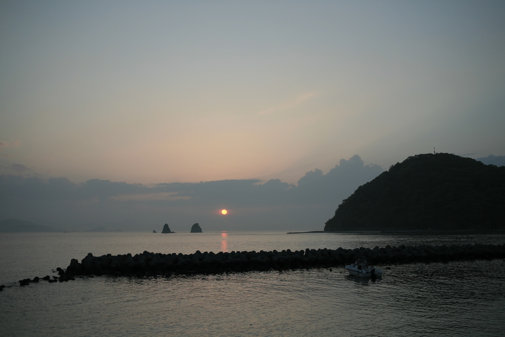 今日も日が暮れる