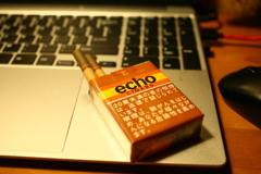 紙巻きのエコーと比べたらちょっと苦味減ってるな