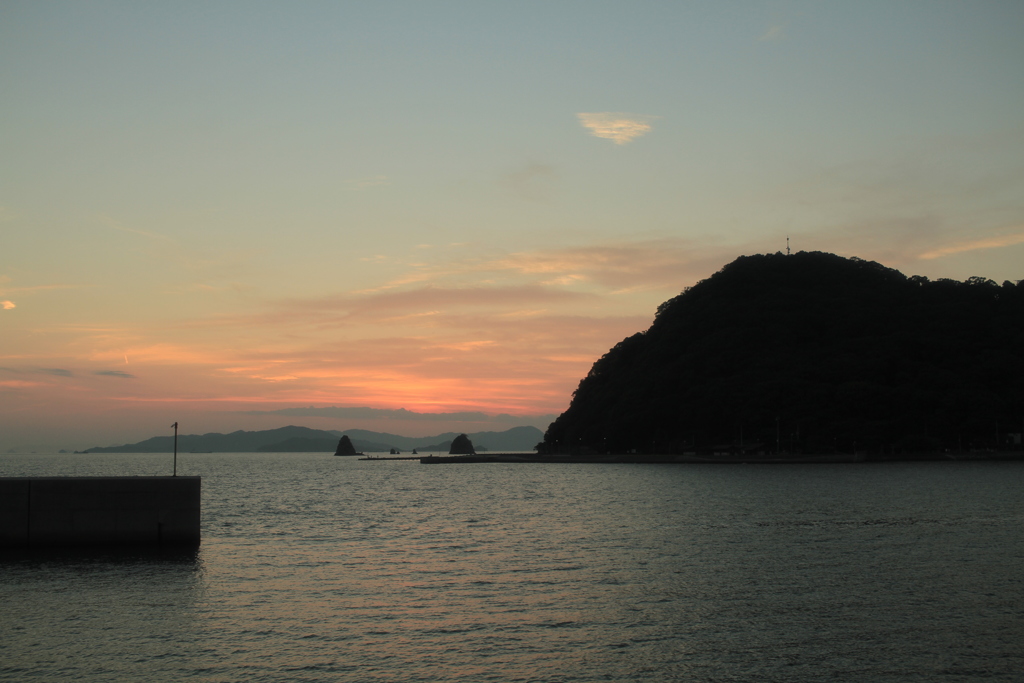 今日も日が暮れる