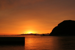 瀬戸の日が暮れる