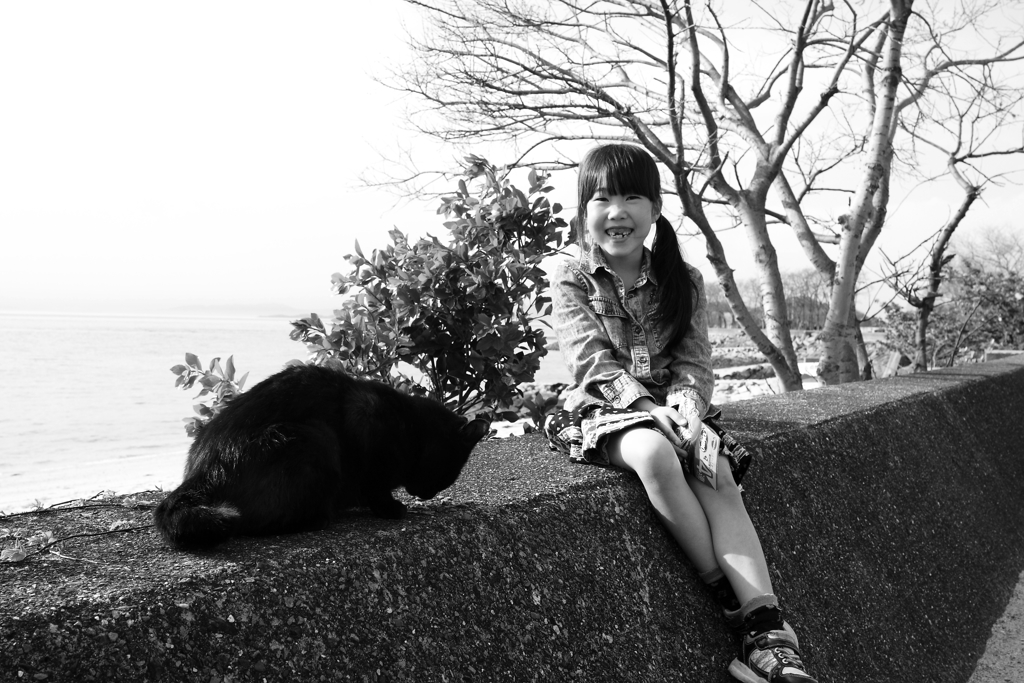 一昨日の写真　モノクロ