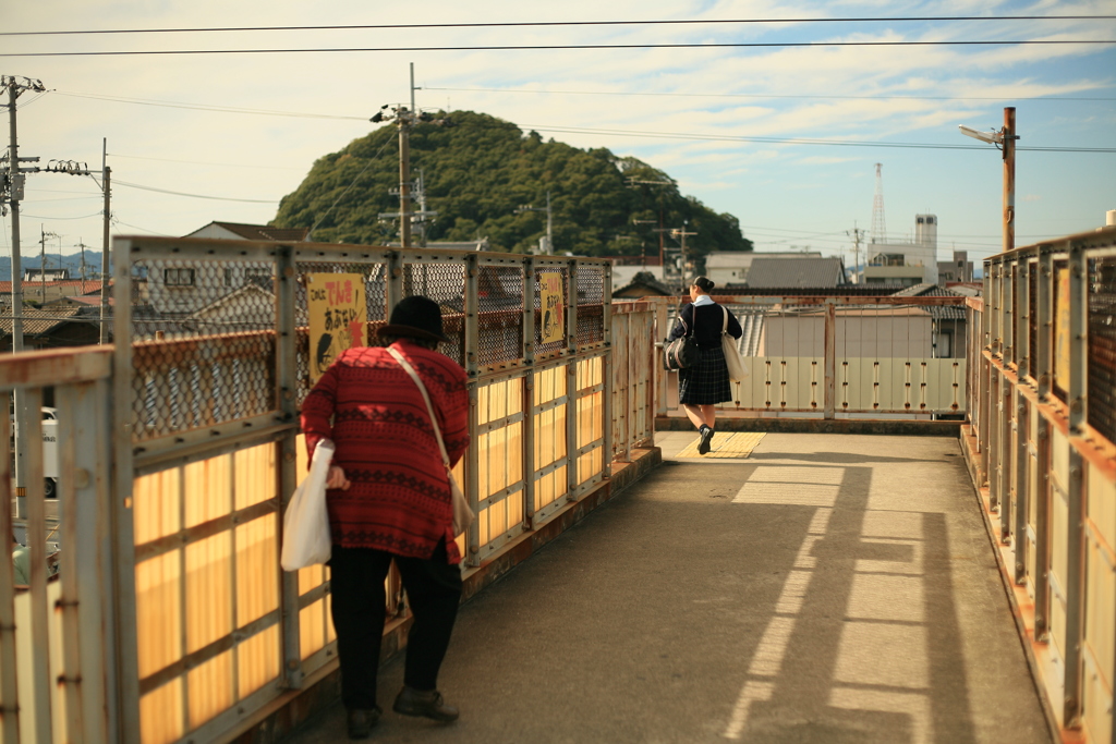 おばあちゃん階段大変そう