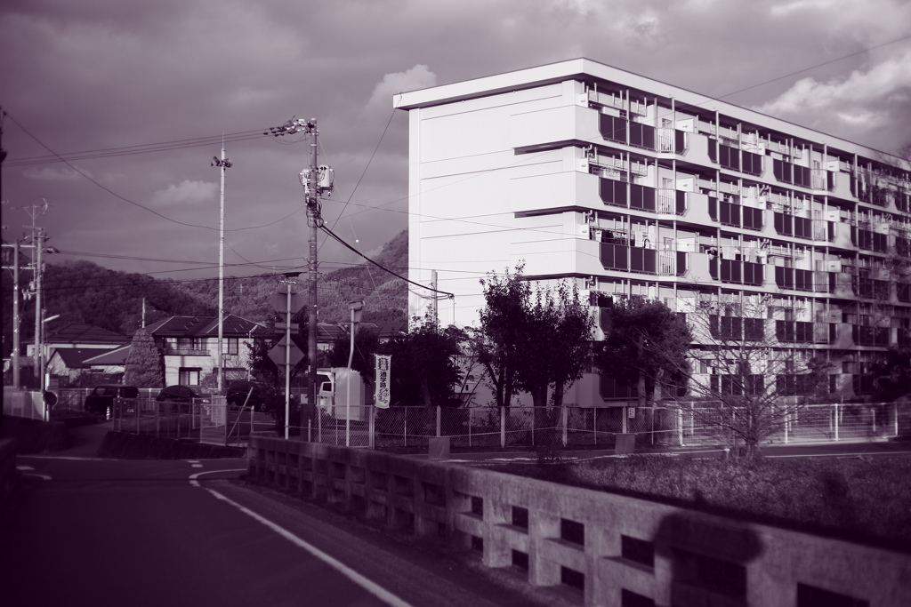 雨だから焼き直し　調色紫