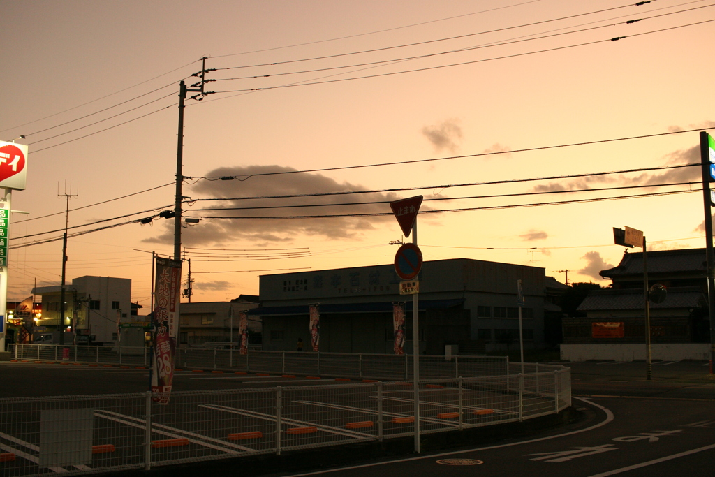 ココさん所の夕景