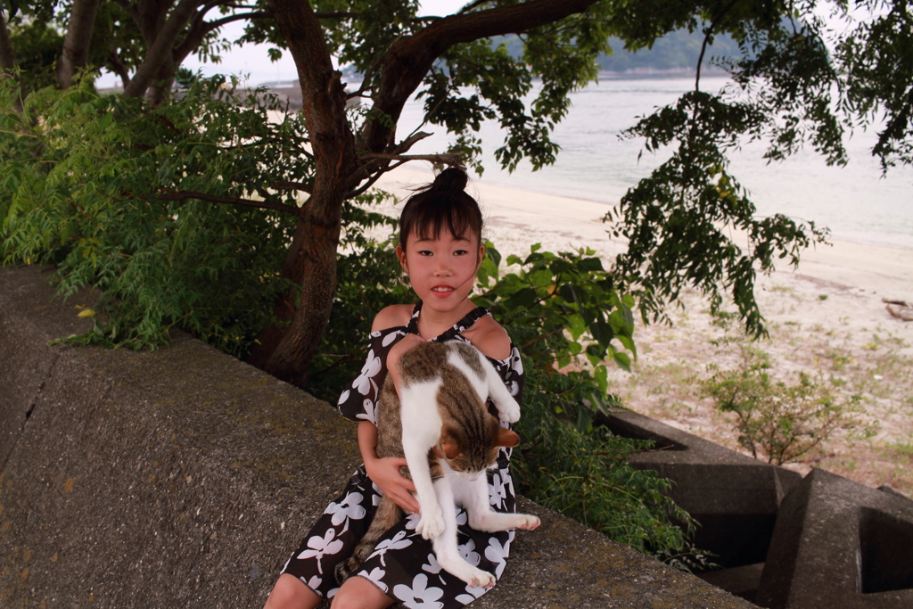 FBの友達がお孫さん連れてやってきた