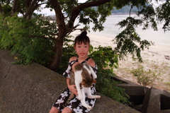 FBの友達がお孫さん連れてやってきた