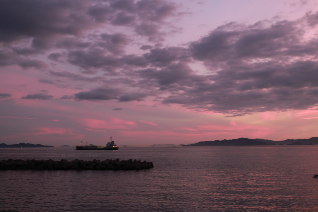 夕暮れ