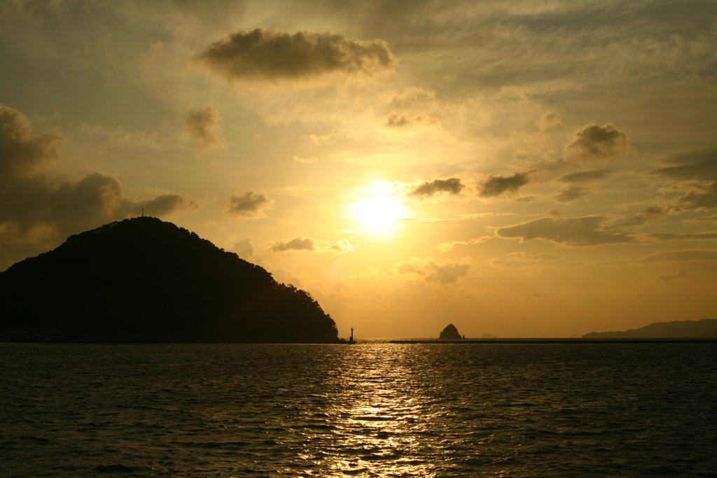 今日も日が暮れる