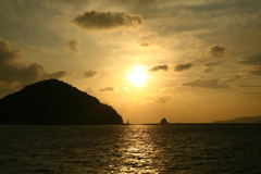 今日も日が暮れる