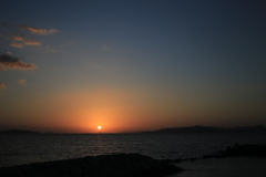 今日も日が暮れる