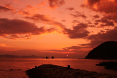 夕焼け空、また明日