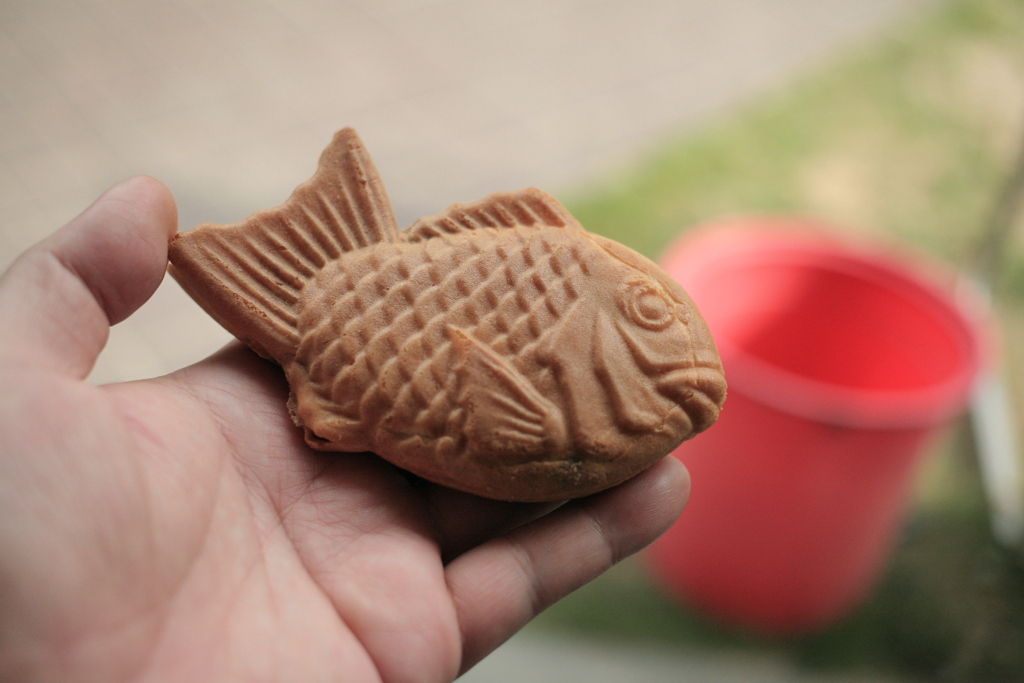 たい焼きもらった