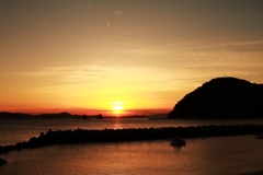 今日も日が暮れる