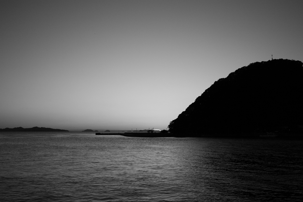 今日も日が暮れた