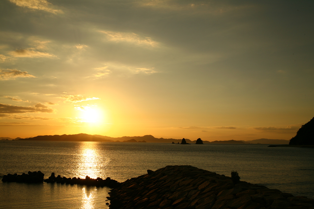 今日もやっぱり日が暮れる