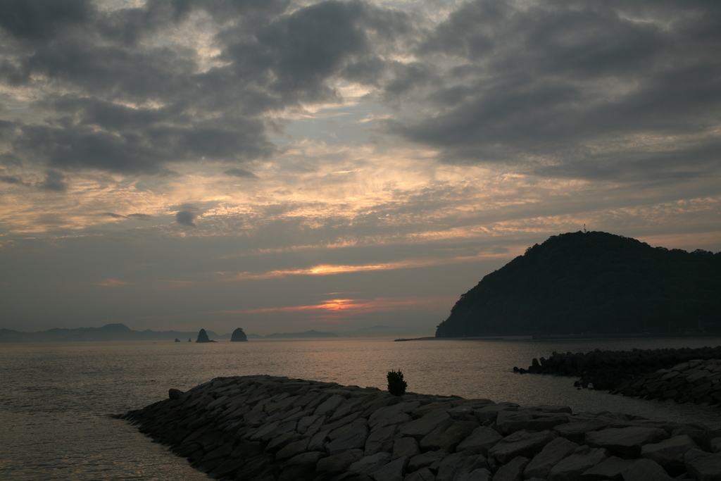 今日も日が暮れる