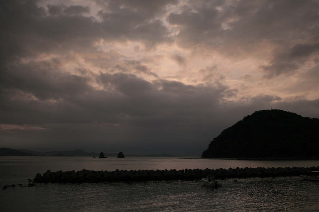 今日も日が暮れる