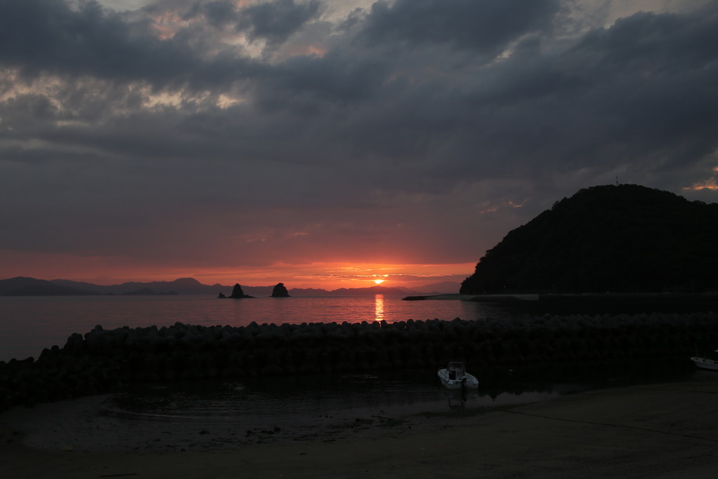 今日も日が暮れる