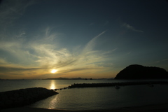 今日も日が暮れる