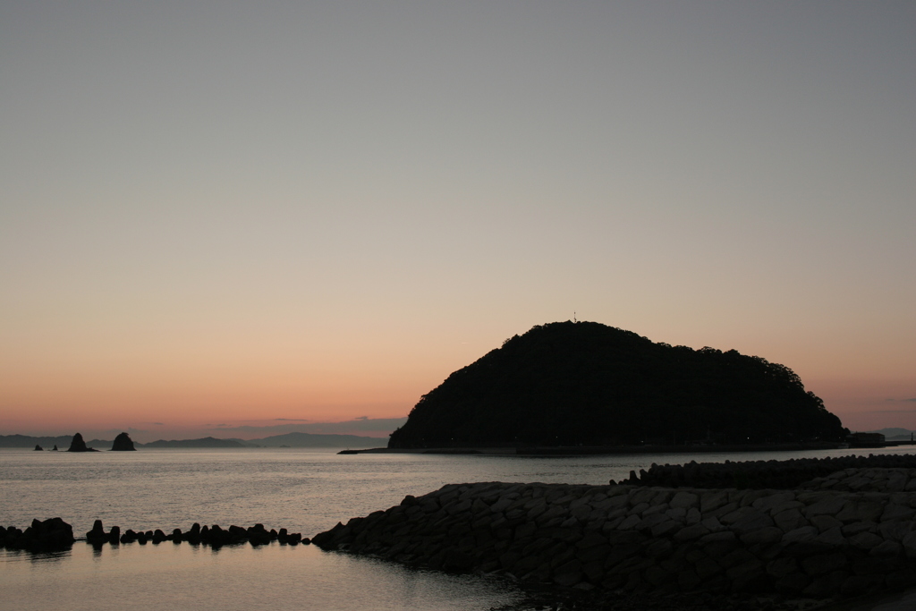 今日も日が暮れた