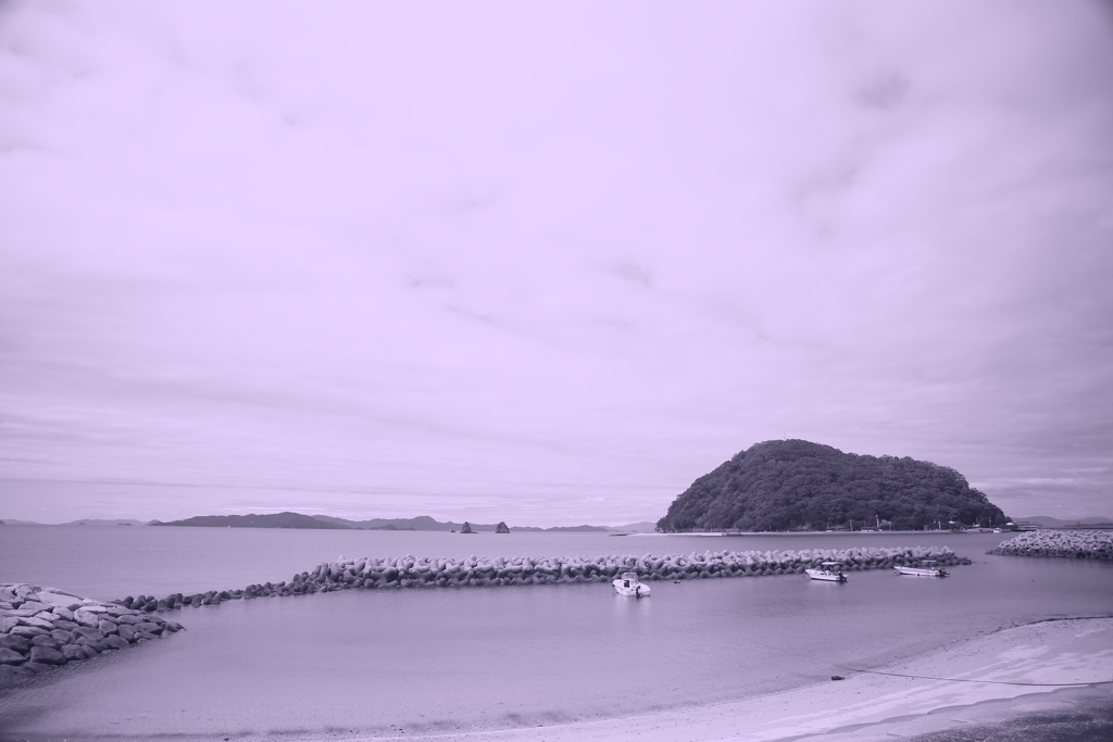 昼の鹿島　台風はそれた