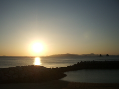 今日も日が暮れる