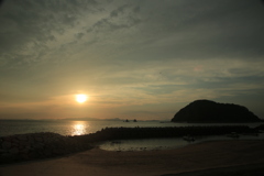 今日も日が暮れる