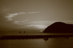 今日も日が暮れる