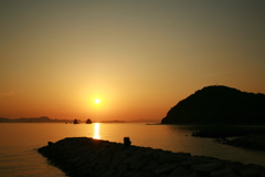 瀬戸の夕日