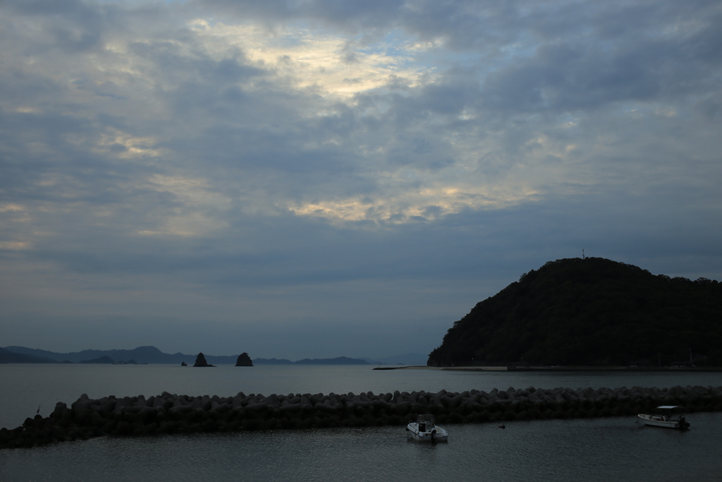 今日も日が暮れる