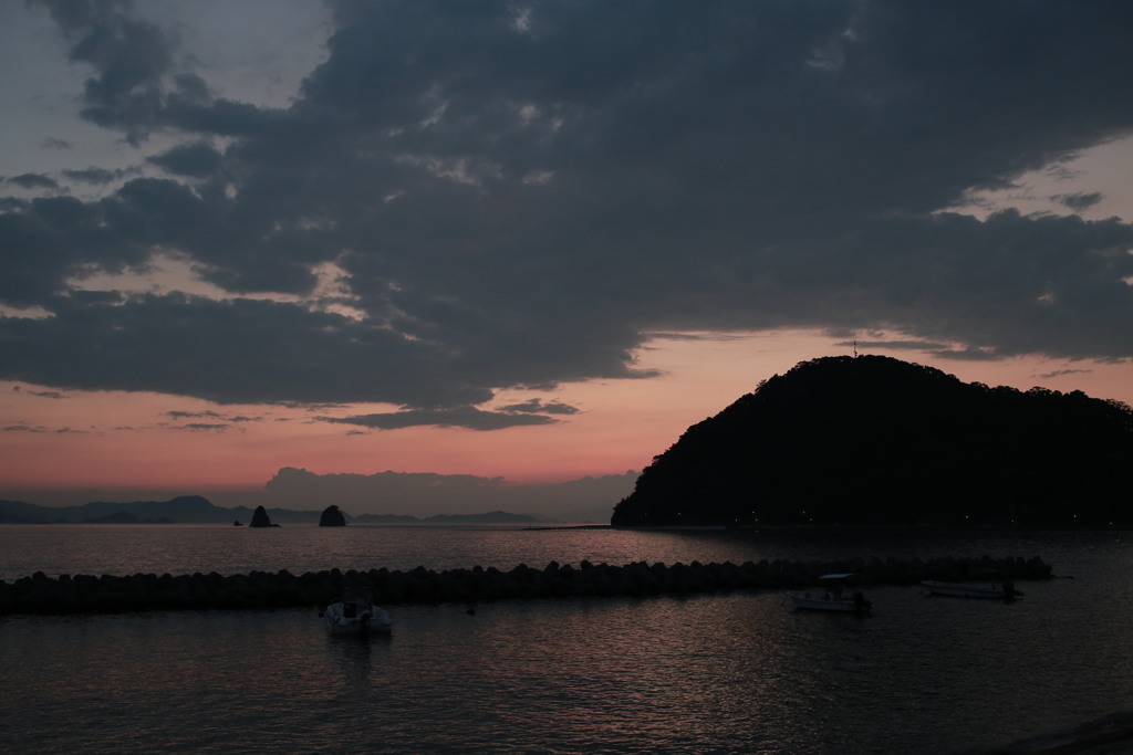 今日も日が暮れた