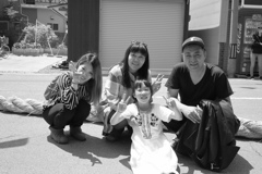 奥本さん北条旅行　モノクロ