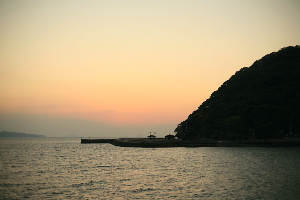 今日も日が暮れる