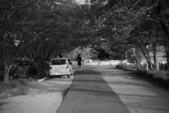 マラソン人が行き過ぎる