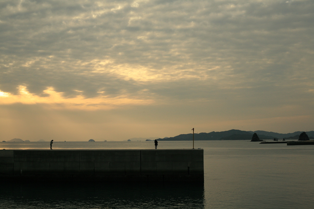 今日も日が暮れる