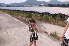 FBの友達がお孫さん連れてやってきた