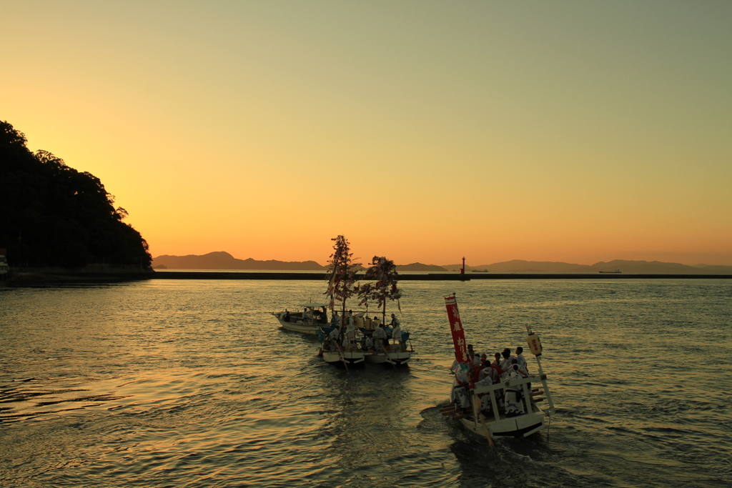 伊予北条秋祭り　海練り