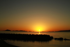 今日も日が暮れる