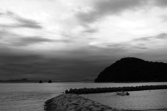 きのうまでの嵐が嘘のように静か