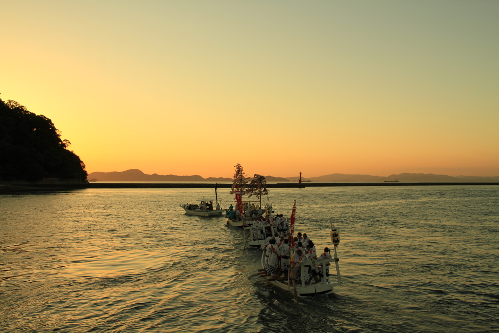 伊予北条秋祭り　海練り