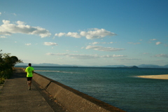 海とマラソン人