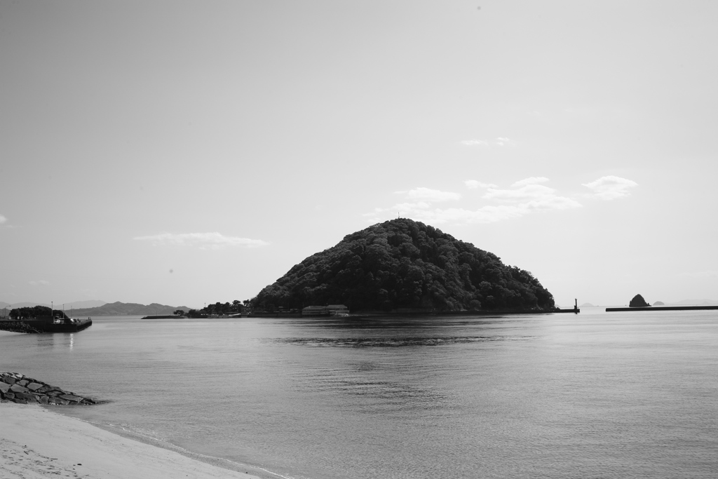 晴天の日のモノクロっていいな