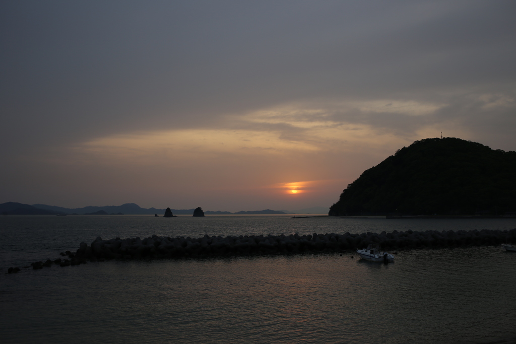 今日も日が暮れる