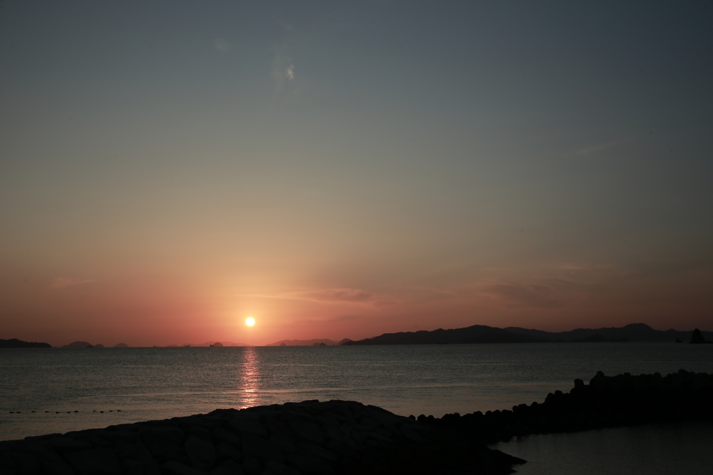 今日も日が暮れる