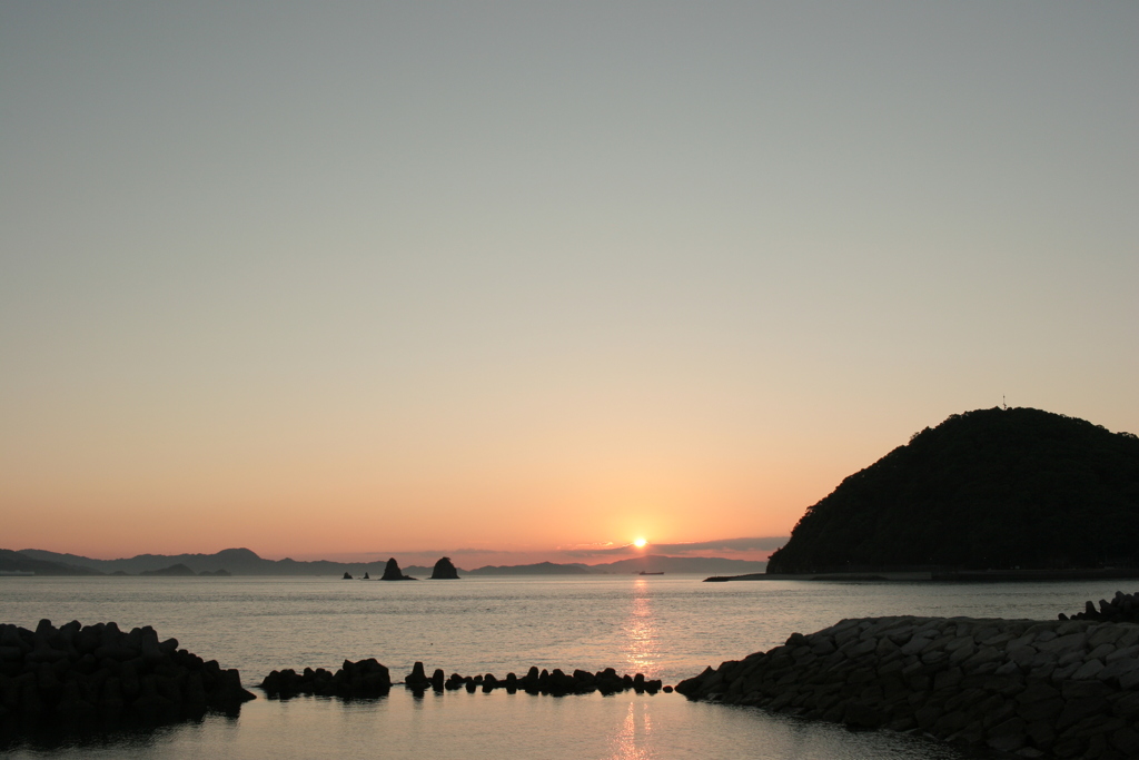 今日も日が暮れる